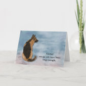 Loss of German Shepherd Dog Sympathy Card Feestdagen Kaart (Voorkant)