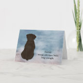 Loss of Rottweiler Condolence Sympathy Card Feestdagen Kaart (Voorkant)
