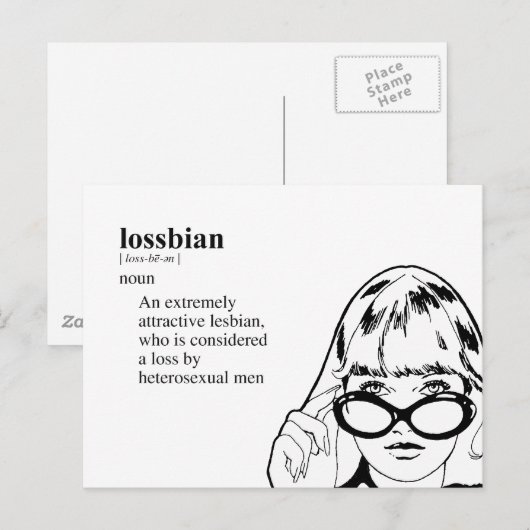 LOSSBIAN BRIEFKAART (Voorkant / Achterkant)