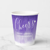 Losse abstracte paarse bruiloft papieren bekers (Voorkant)