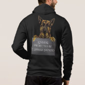 Losse & Beschermd door een Duitse Shepherd & Paw P Hoodie (Achterkant)