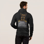 Losse & Beschermd door een Duitse Shepherd & Paw P Hoodie (Achterkant volledig)