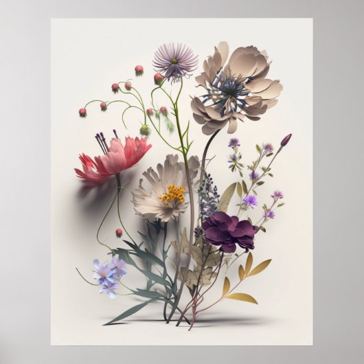 Losse bloemen poster (Voorkant)