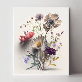 Losse bloemen poster