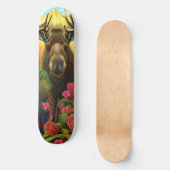 Losse bossen met bloemen AI Art Persoonlijk Skateboard (Voorkant)