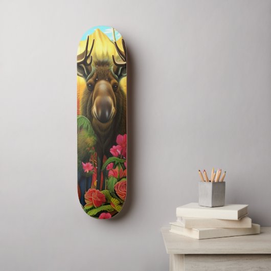 Losse bossen met bloemen AI Art Persoonlijk Skateboard (Muurkunst)