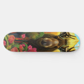 Losse bossen met bloemen AI Art Persoonlijk Skateboard (Horizontaal)