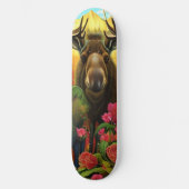 Losse bossen met bloemen AI Art Persoonlijk Skateboard (Voorkant)