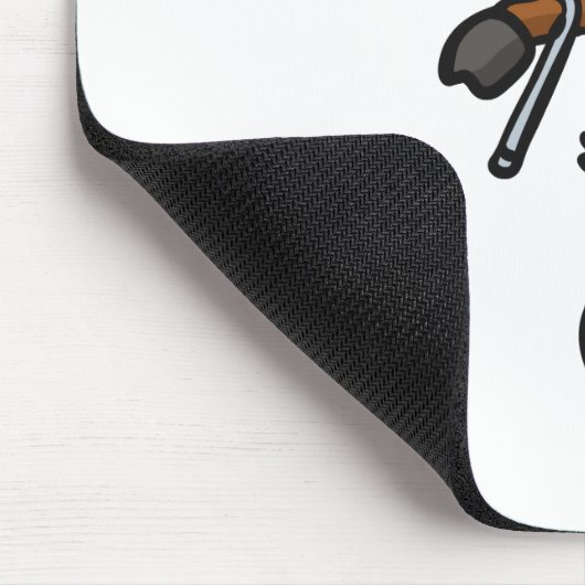 Losse eenwieler | achtergrondkleur kiezen muismat (Hoek)