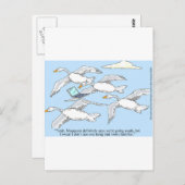 Losse gans met Mapquest Funny Gifts & T - shirts Briefkaart (Voorkant / Achterkant)