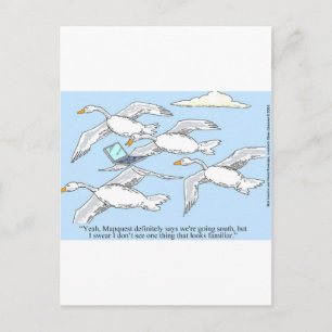 Losse Gans Met Mapquest Grappige Cadeaus & T-shirt Briefkaart