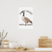 Losse Gans Wisselende Gans Poster (Keuken)