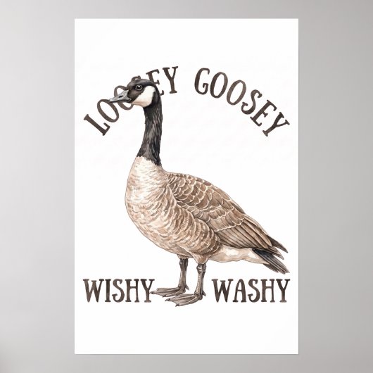 Losse Gans Wisselende Gans Poster (Voorkant)