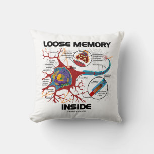 Losse geheugen in Neuron Synapse Geek Humor Kussen