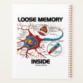 Losse geheugen in Neuron Synapse Geek Humor Planner (Achterkant)