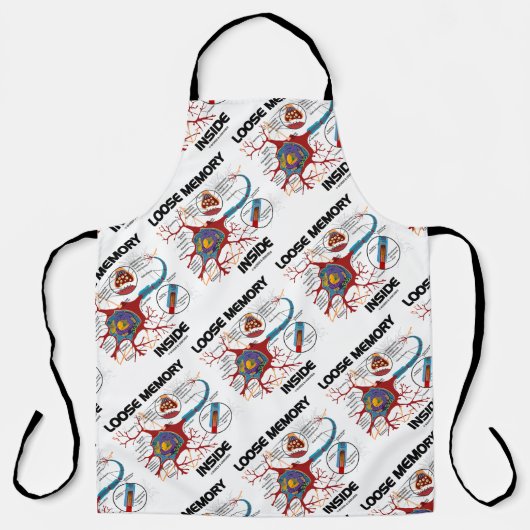 Losse geheugen in Neuron Synapse Geek Humor Schort (Voorkant)