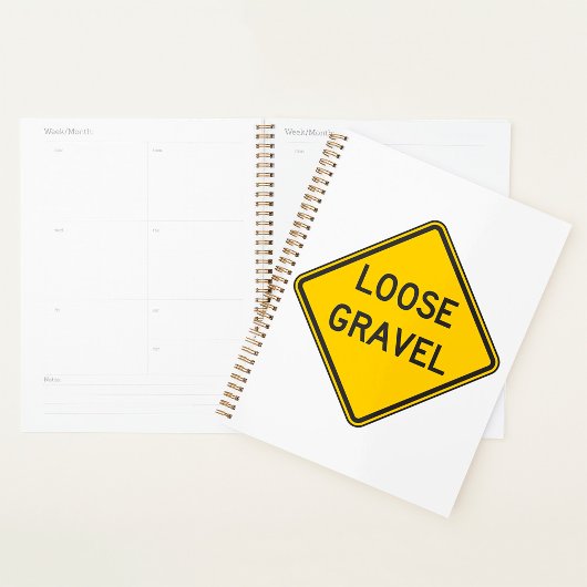 Losse grind waarschuwingsbord Road Hazard Planner