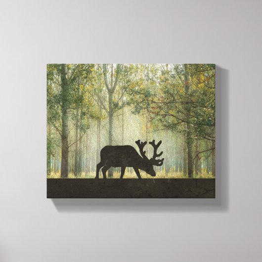 Losse in de illustratie van het bos canvas afdruk (Voorkant)