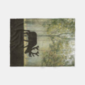 Losse in de illustratie van het bos fleece deken (Voorkant (Horizontaal))