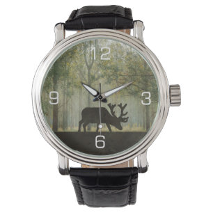 Losse in de illustratie van het bos horloge