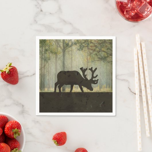 Losse in de illustratie van het bos servet (Insitu)