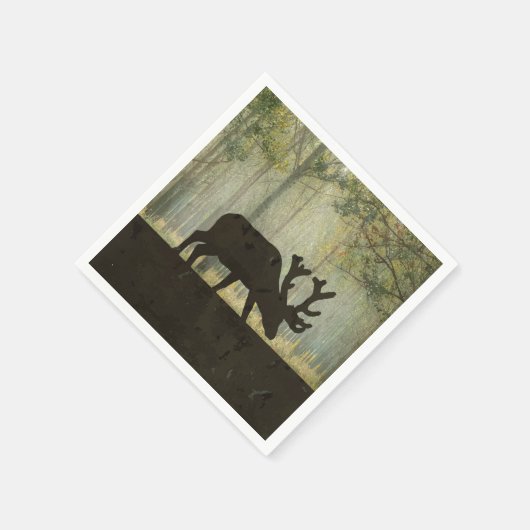 Losse in de illustratie van het bos servet (Hoek)