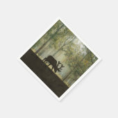 Losse in de illustratie van het bos servet (Hoek)