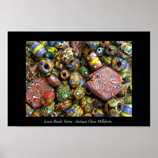 Losse kralen - Antiek Millefiori Glass Poster