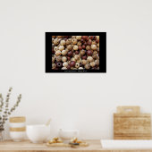 Losse kralen -  hout poster (Keuken)