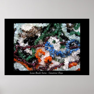 Losse kralenreeks - Gemstone Chips Poster