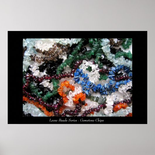 Losse kralenreeks - Gemstone Chips Poster (Voorkant)