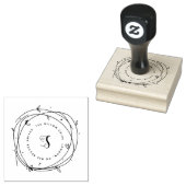 Losse krans monogram | Rubberstempel (Gestempeld)
