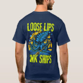 Losse lippen gootschepen T-Shirt (Achterkant)
