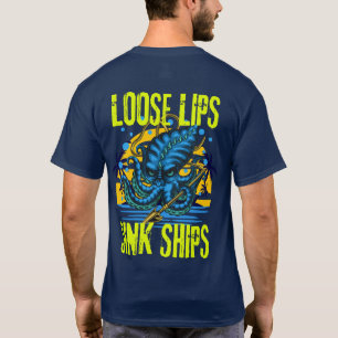 Losse lippen gootschepen T-Shirt