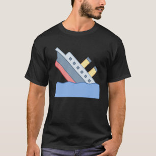 Losse lippen zinken zinkend schip Titanic Iceberg T-shirt