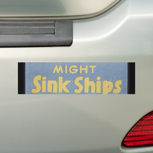 Losse Lips kan gooien Scheepsschepen Bumpersticker (Op auto)