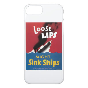 Losse Lips kunnen inktschepen gebruiken Case-Mate iPhone Case