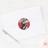 Losse Lips kunnen inktschepen gebruiken Ronde Sticker (Envelop)