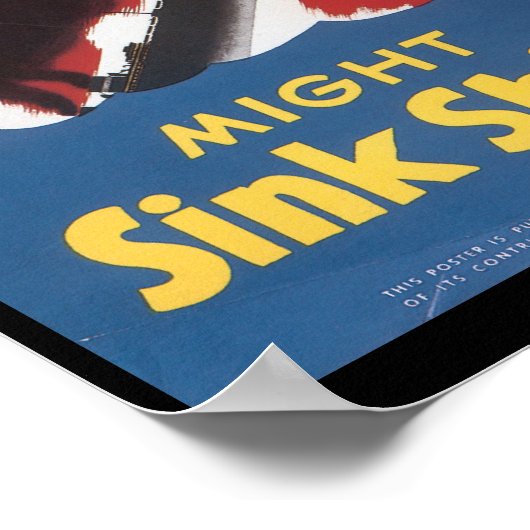 Losse Lips Sink verscheept Tweede Wereldoorlog Poster (Hoek)