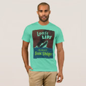 Losse Lips Sink verscheept Tweede Wereldoorlog T-shirt (Voorkant volledig)