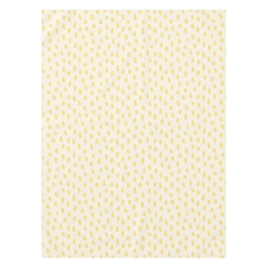 Losse Mark Boter Geel Warm Crème Tafelkleed (Voorkant)