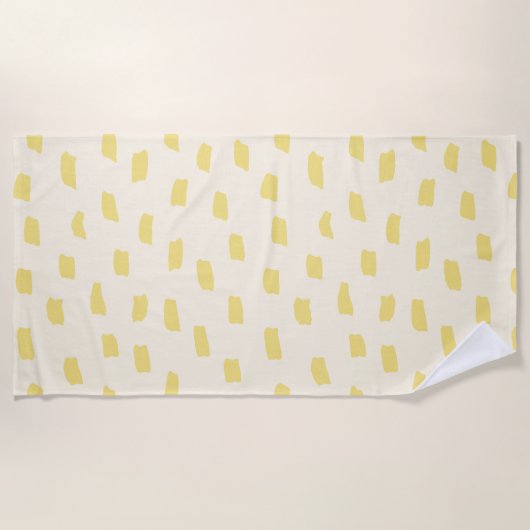 Losse Mark Butter Yellow Strandlaken (Voorkant)