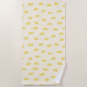 Losse Mark Butter Yellow Strandlaken (Voorkant)
