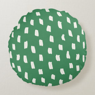 Losse Mark Leaf Green Rond Kussen