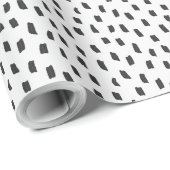 Losse Mark Zwart & Wit Cadeaupapier (Rol Hoek)