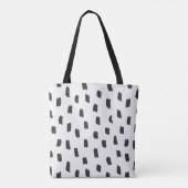 Losse markering gebroken wit tote bag (Achterkant)