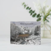 Losse op Snowy Oxbow: New Hampshire Briefkaart (Staand voorkant)