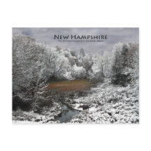Losse op Snowy Oxbow: New Hampshire Briefkaart