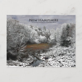 Losse op Snowy Oxbow: New Hampshire Briefkaart