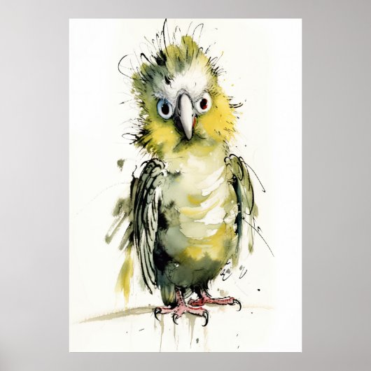 Losse Papegaai Poster (Voorkant)